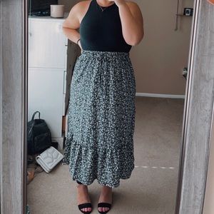 Floral Midi Skirt